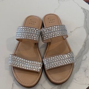 A New Day Women's Sparkling Silver Sandals